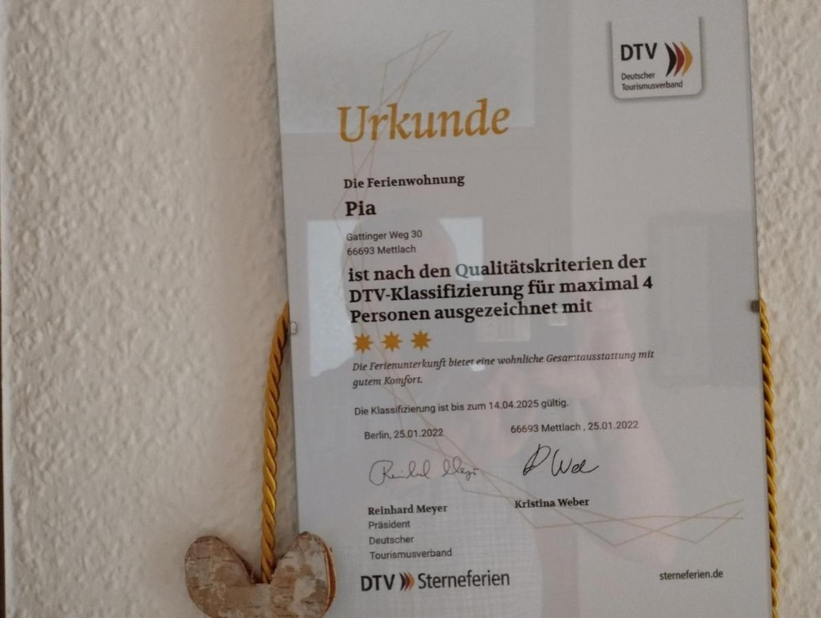 Ferienwohnung Pia Mettlach Zewnętrze zdjęcie